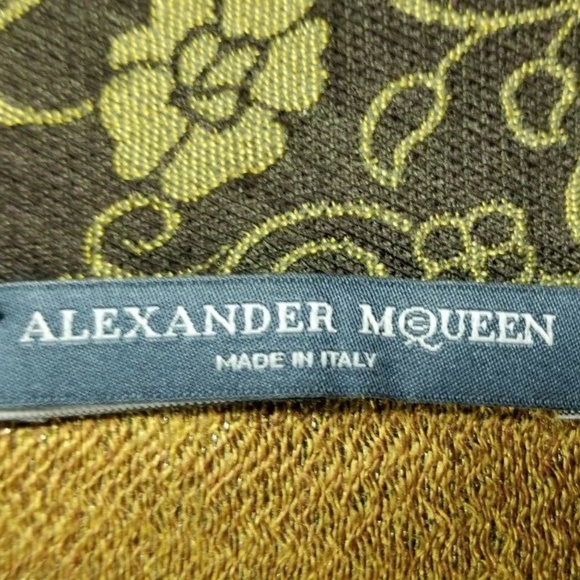 🔻REDUCED❣ ✅#82 NW/O T Brown paisley wrap Alexander McQueen - Picture 7 of 11